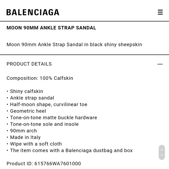 Balenciaga moon ankle strap sandal (37) - Picture 15 of 16